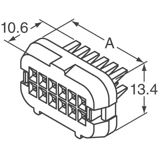 PBT Waterproof Automotive Connector / MX23A36XF1 36P FRONT CAP